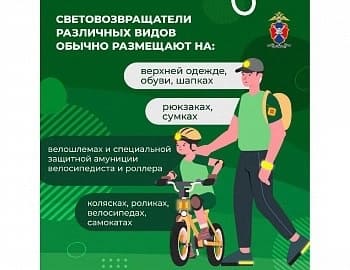 Использование световозвращающих элементов